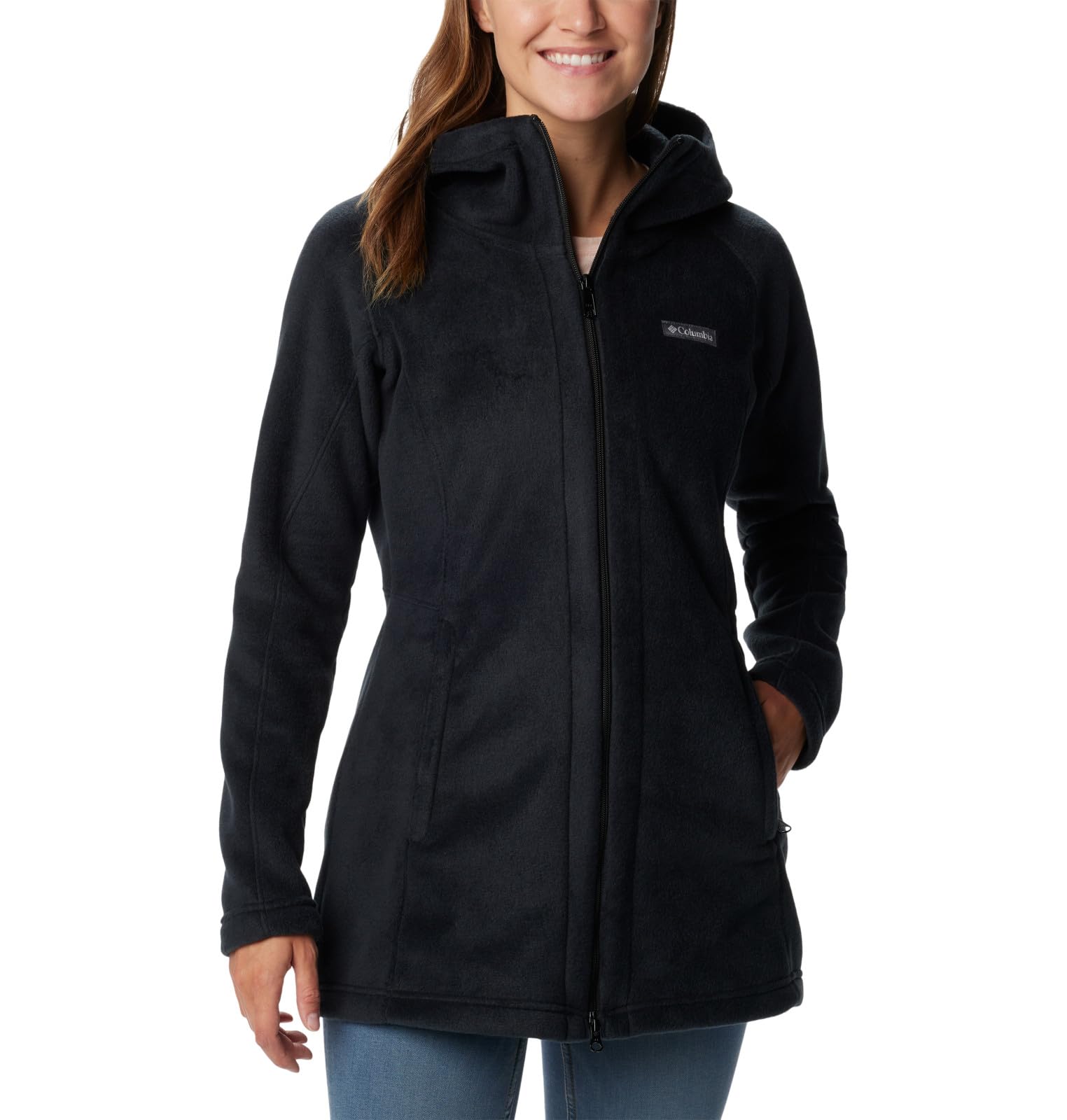 Columbia Women's Benton Springs II Long Hoodie + Warm + Outdoor + Versatile + Moisture Wicking + Fleece + Large Size + C