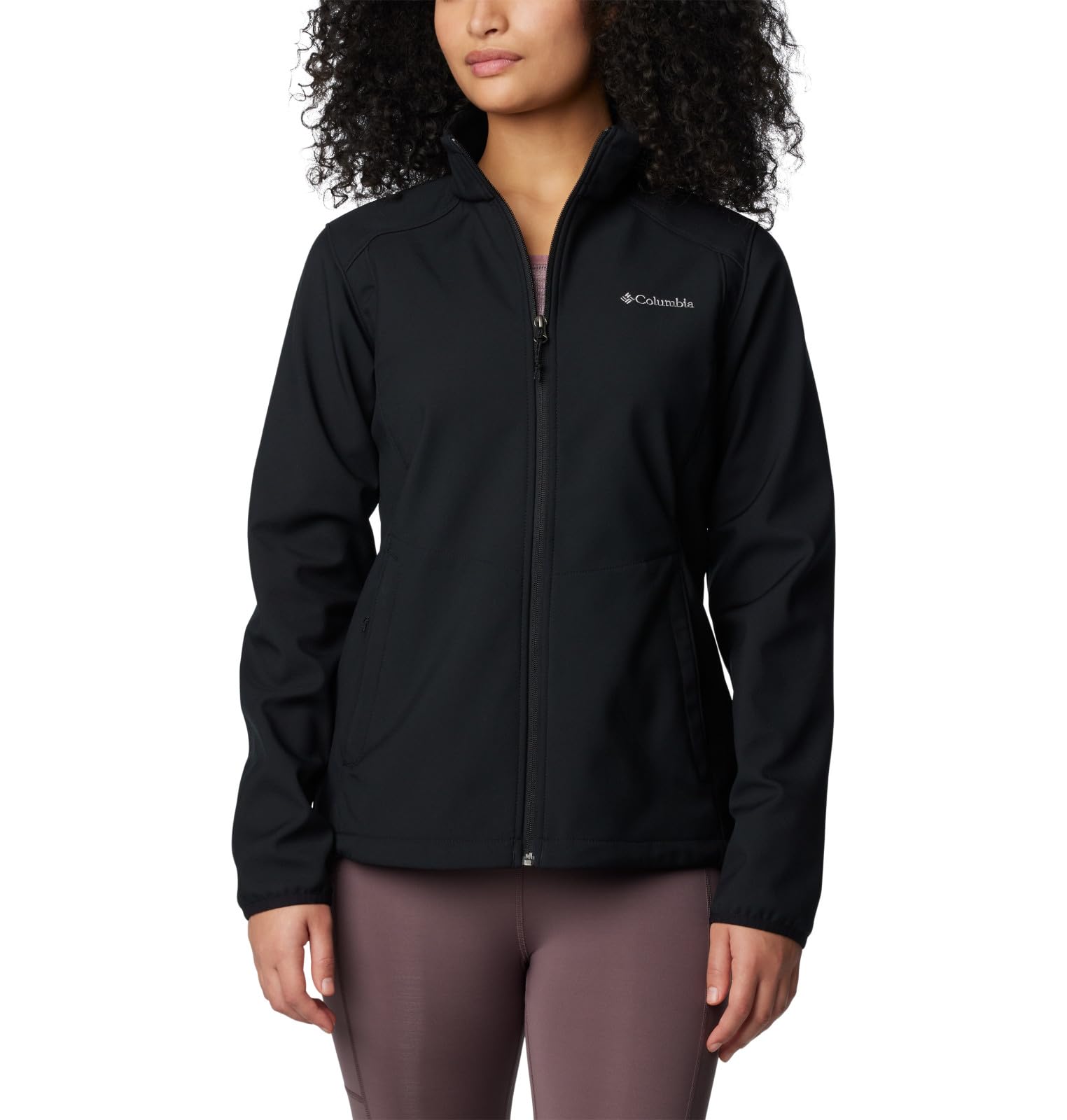 Columbia Women's Warm Softshell Jacket for Outdoor Activities with Stretch Fabric and Moisture Wicking Technology Sizes