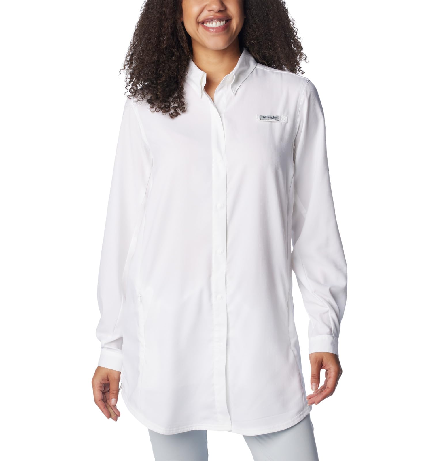 Columbia Women's Tamiami Long Sleeve Tunic + Warm + Casual + Outdoor + Lightweight + Quick-Dry + Breathable + Polyester 