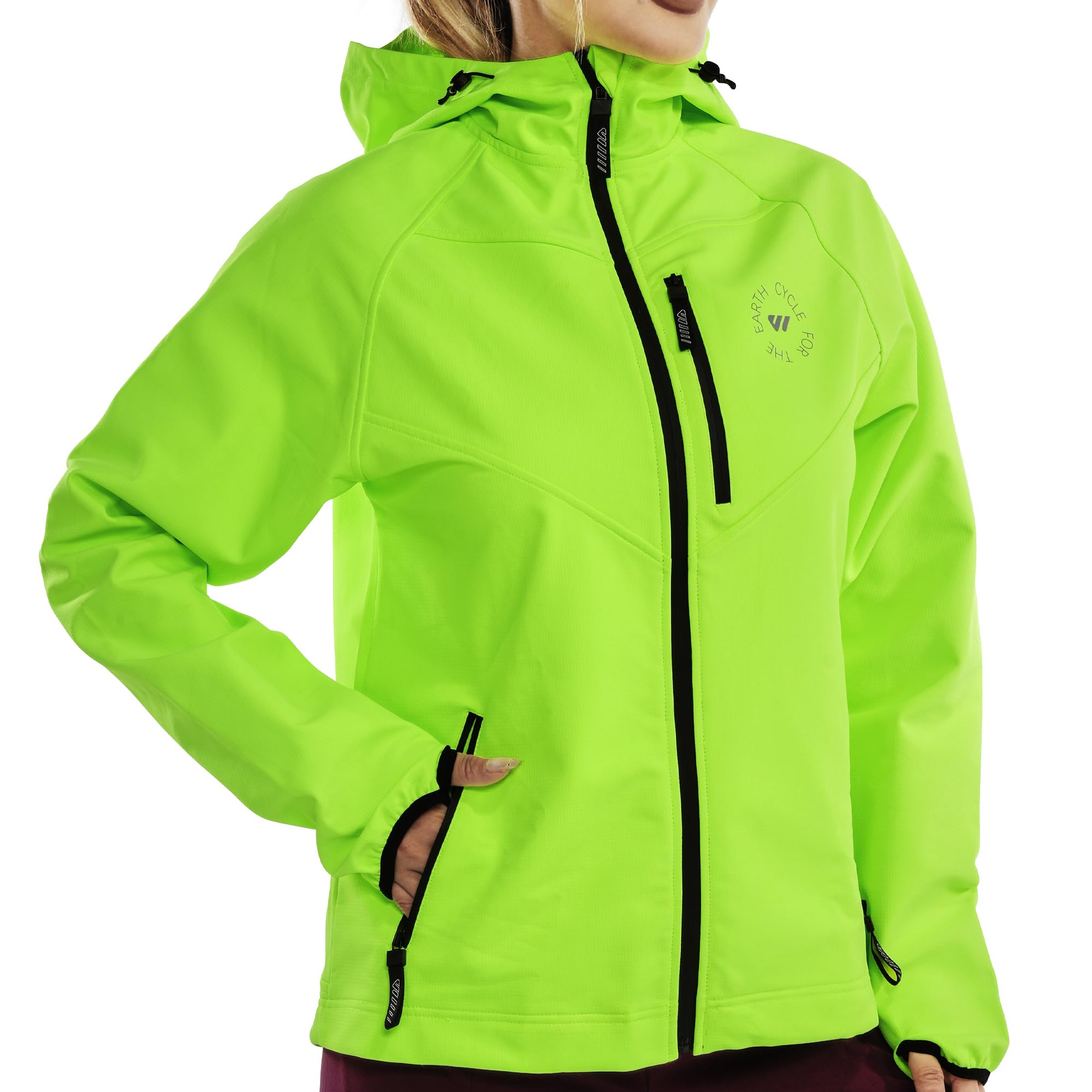 Women's Wulibike Waterproof Rain Jacket for Cold Weather Running and Hiking
| Wulibike Women's Softshell Fleece Windbre