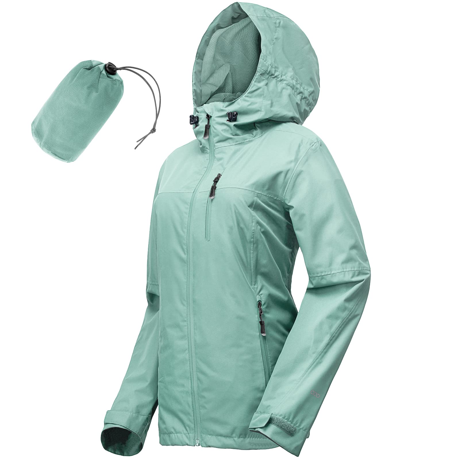 Women 33,000ft Lightweight Waterproof Raincoat with Hood for Cycling
| Women's 33,000ft Packable Windbreaker Raincoat w